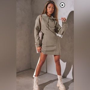 Pretty Little Thing Hoodie Sweatshirt Dress Size 12